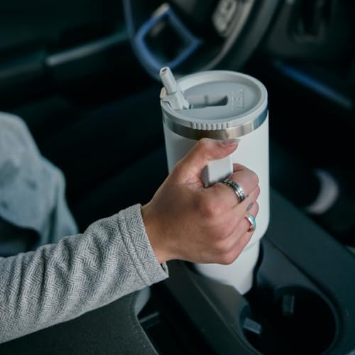 YETI Rambler 40 oz Travel Mug with Flip Straw Lid – Stainless Steel