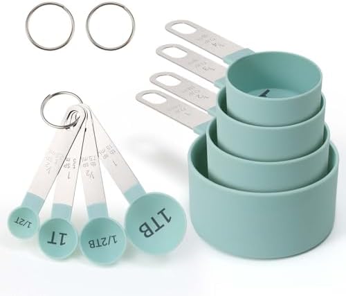 Easy to Read Measuring Cups & Spoons Set for Visually Impaired