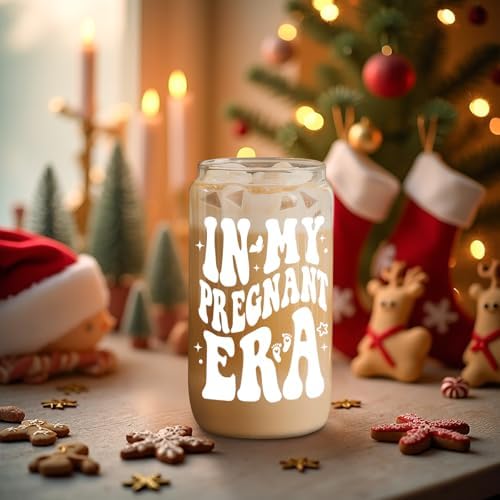 Fairy's Gift Pregnant Women Iced Coffee Cup, Cute Pregnant Mom Gifts