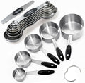 Measuring Cup and Magnetic Measuring Spoons Set, 5 Stainless Steel