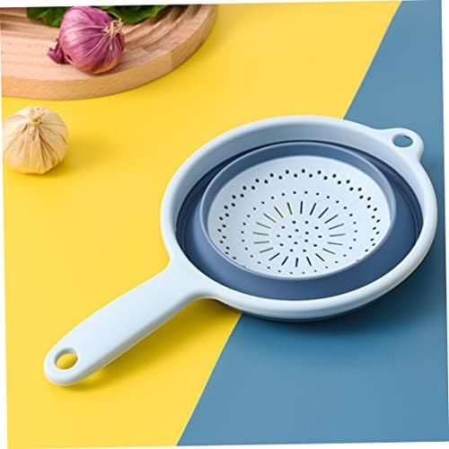 Collapsible Colander Foldable Fruit Vegetable Strainer with Handle