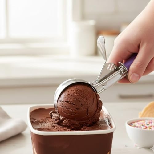 Soro Essentials- 3.25 oz Stainless Steel Disher #12 with Purple
