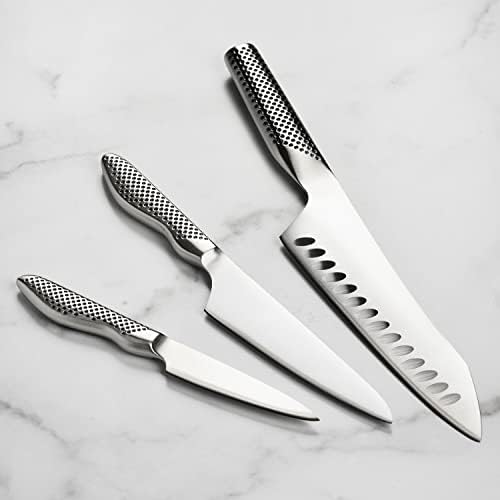Global Knife Set with Asian Chef’s, Prep and Paring Knives – Stainless