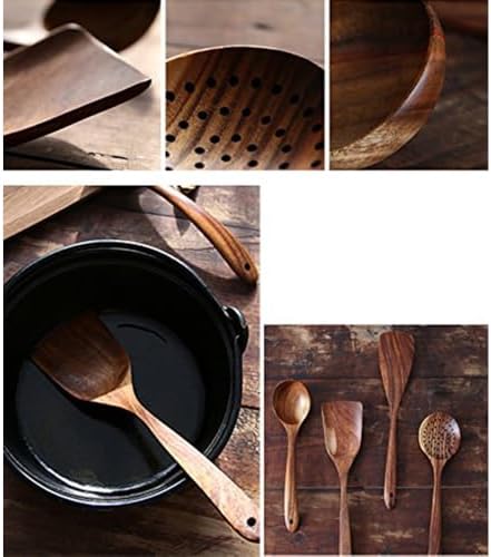 4-Piece Teak Wooden Utensil Set