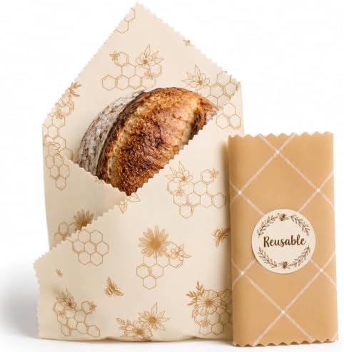 Nectar & Nest Beeswax Wraps, XL Bread Wrap