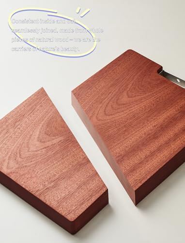 Ebony Wood Cutting Board with Handles, Double-Sided