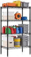 DUMOS 4-Tier Metal Storage Shelves, 23.3" W
