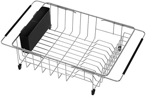 SANNO Adjustable Stainless Steel Dish Drying Rack