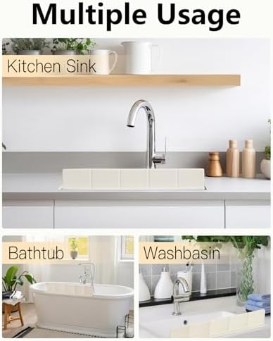 23 Inch Silicone Sink Splash Guard - Kitchen Sink Water Splash Guard