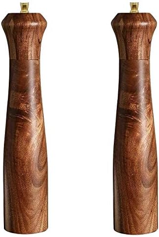 Wooden Salt and Pepper Grinder Set, 10", 2PCS
