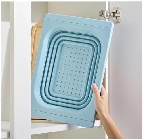 Expandable & Collapsible Vegetable/Fruit Strainer Basket on Sink, with