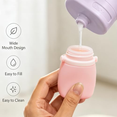 4pcs 1oz Travel Bottles for Toiletries, 30ml Leakproof Containers
