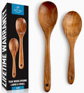 Zulay Kitchen Teak Wood Utensil Set