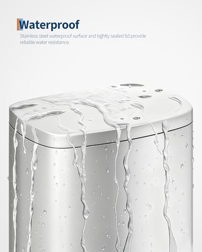 GarveeHome 13 Gal Stainless Steel Kitchen Trash Can