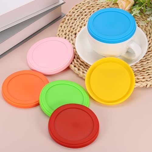 uxcell Silicone Cup Lids, 2Pcs, 3.9 Inch