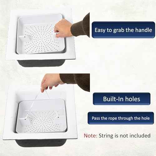 8.5-Inch ABS Floor Sink Drain Cover Strainer Basket