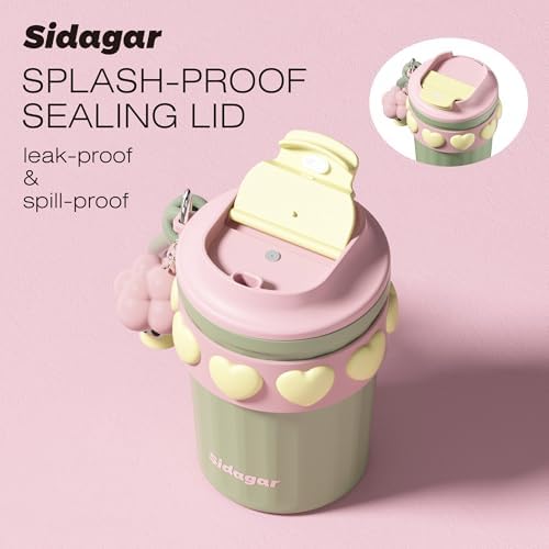 SDGA+ 12 oz Travel Coffee Mug Spill Proof Leak Proof, Stainless Steel