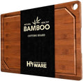 Hiware Wood Cutting Boards for Kitchen, Heavy Duty Bamboo Cutting