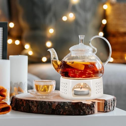 Tea Warmer, Ceramic Teapot Warmer, Coffee Warmer, Tea Light Warmer