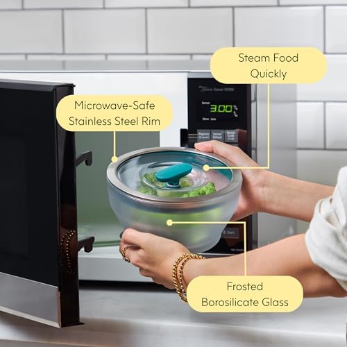 Anyday 4-Cup Microwave Cookware & Glass Container with Vented Lid
