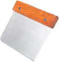 Dough Cutter Stainless Steel with Wood Handle for Home Baking