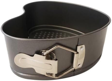 7 Inch Heart Cake Mold Springform Pan, Nonstick Carbon Steel