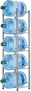 LIANTRAL 5-Tier Water Cooler Jug Rack, 5 Gallon Bottle Storage