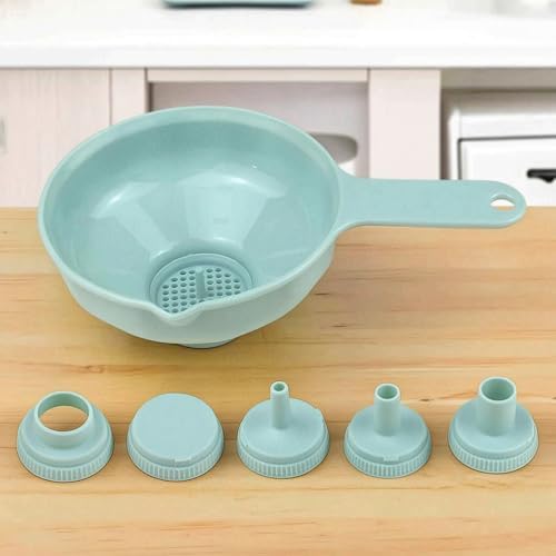 Food Grade Liquid Remover Kitchen Funnel Set with Removable Filter