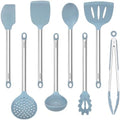 Vayvnt 8-Piece Silicone Kitchen Utensils Set, Blue