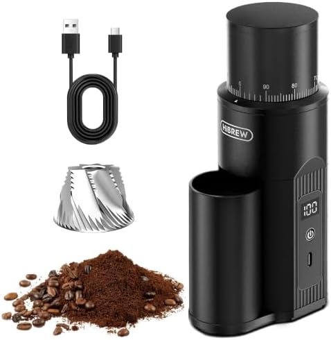 HIBREW G5mini Portable Wireless Coffee Grinder, 5200mAh