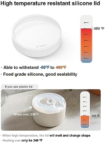 LE TAUCI Ramekins with Silicone Lids, 8 oz Ceramic Souffle Dishes