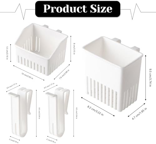 Utensil Drying Rack 3 Pcs Silverware Drying Basket White