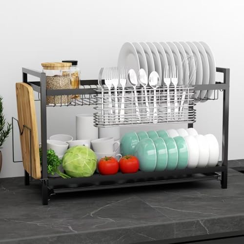 Fanbsy 304 Stainless Steel Utensil Holder, Dish Drying Rack, Kitchen
