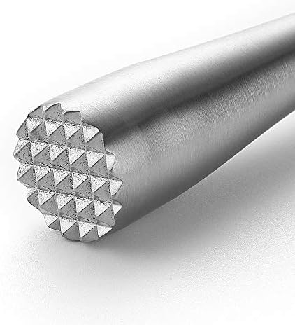 JXS 10" 255MM Stainless Steel Sturdy Cocktail Muddler, Professional