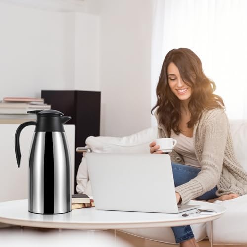 70 oz Thermal Coffee Carafe for keeping hot, Updated Carafe for hot