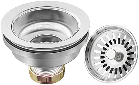KONE Sink Drain Assembly, 3-1/2 Inch, Stainless Steel