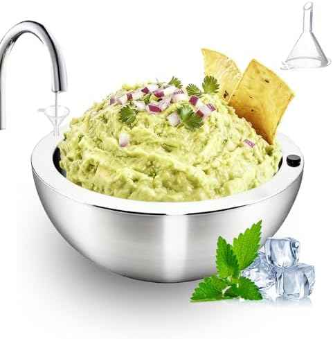 Dip Chiller Bowl Stainless Steel 35 OZ Large Capacity