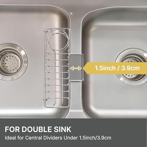 KESOL 3-in-1 Sponge Holder for Kitchen Sink