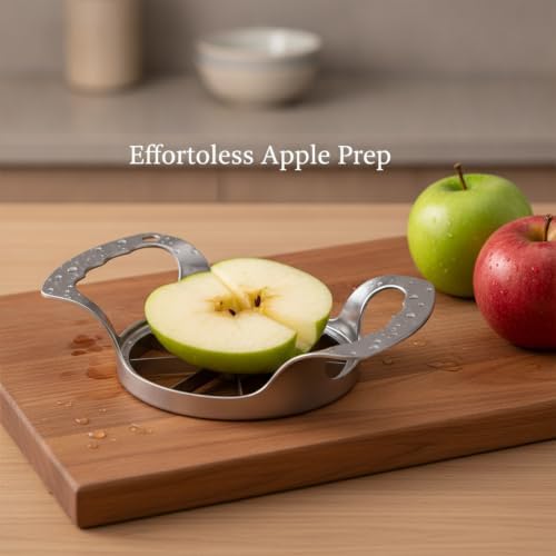 Stainless Steel Apple Slicer Corer, Manual Fruit Wedge Tool for
