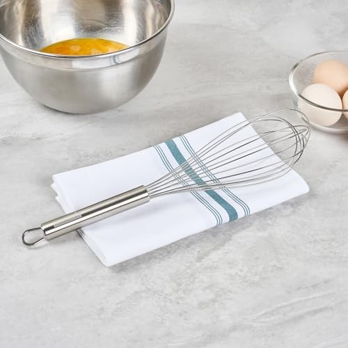 Restaurantware 12 in Stainless Steel Wire Whisk - German Standard