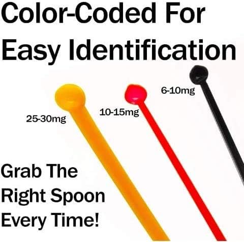 BPA-Free, Versatile 2-in-1 Measuring Spoons 25Pk. 10-15mg And 25-30mg - Image 6