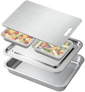 7-in-1 Grill Prep Trays and Carry System,Stainless Steel Grill Carry