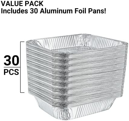 Aluminum Pans Half Size, 9X13, Extra Heavy Duty Disposable Foil Pans