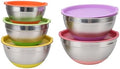 Mixing Bowls with Lids, 5PCS, Stainless Steel