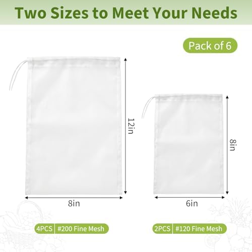 Cast Iron Juicer Bags,6Pack