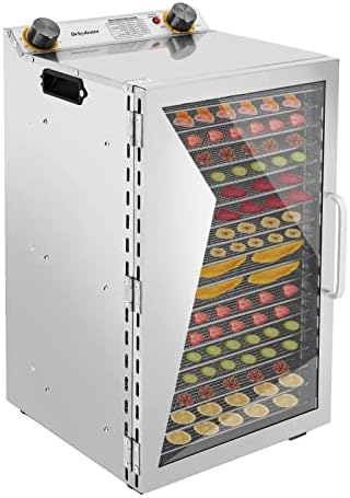 Food Dehydrator, 18 Stainless Steel Trays, 110V