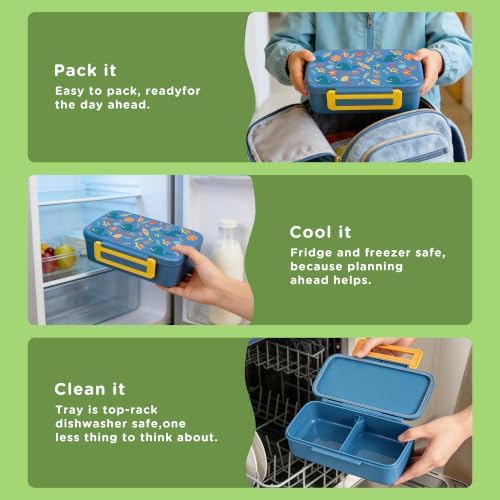 Bento Lunch Box for Kids With 8oz Food Thermo,BPA-Free for School