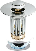 Anlige Bathroom Sink Drain Strainer, 3 in 1 Pop Up Bathroom Sink