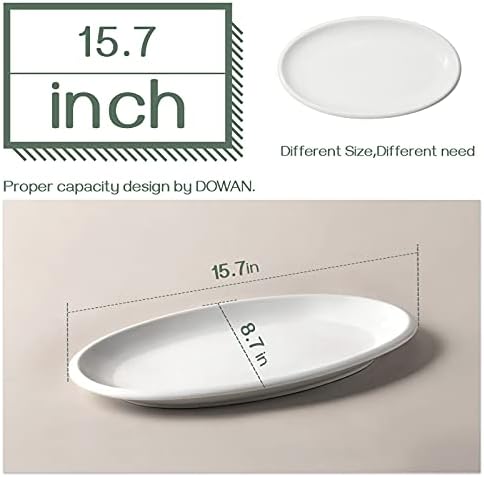 DOWAN 16" Serving Platters, Serving Platters for Wedding, Large Oval