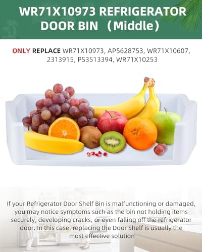 AMI PARTS WR71X10973 WR71X10607 Refrigerator Door Bin Middle